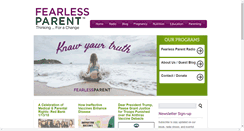 Desktop Screenshot of fearlessparent.org